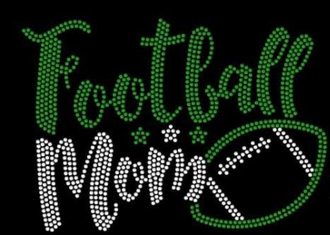 Football Mom Rhinestone Shirt | Classic Game Day Tee