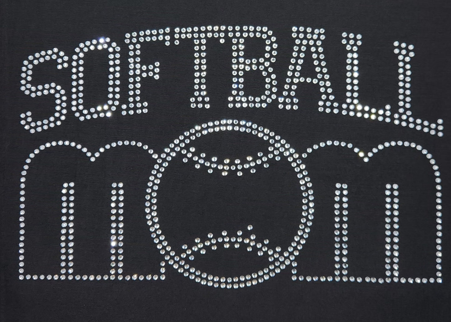 Softball Mom Rhinestone Shirt