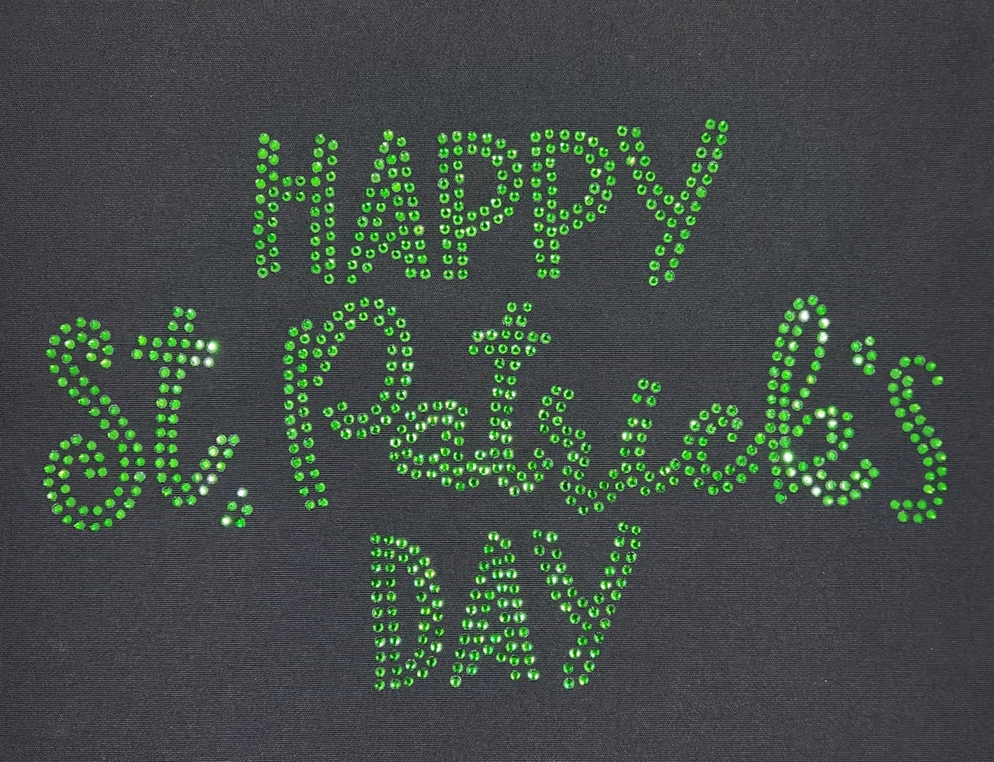 Happy St. Patrick's Day Rhinestone T Shirt