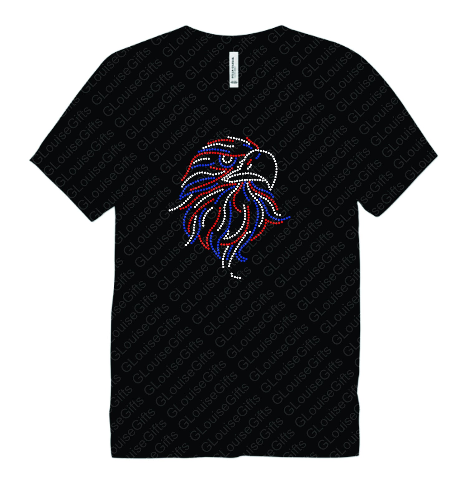 USA Eagle Rhinestone T Shirt