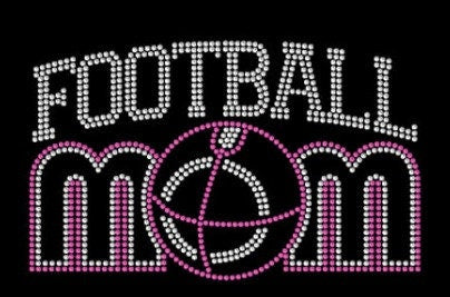 Football Mom Rhinestone Shirt