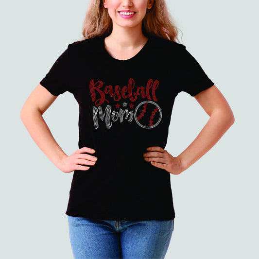 Baseball Mom Rhinestone T-Shirt
