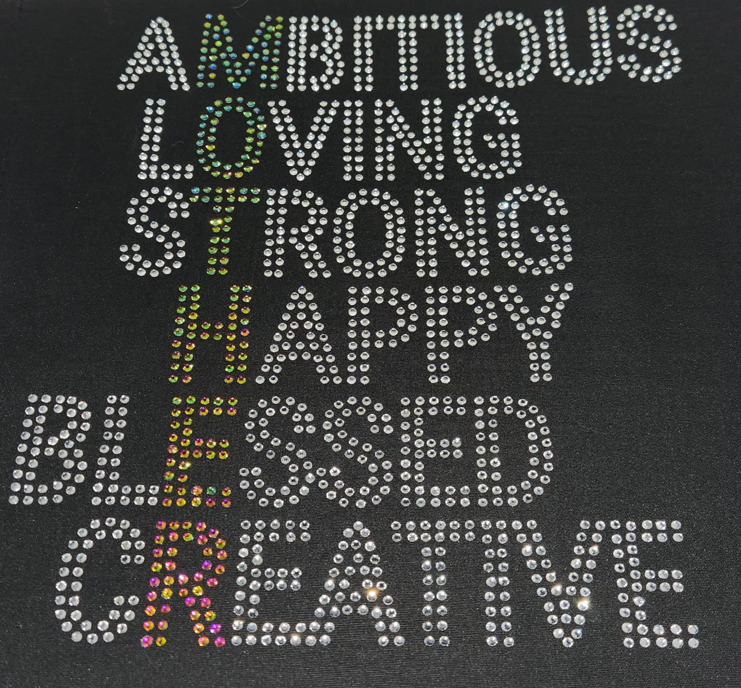 Mother definition rhinestone tote bag