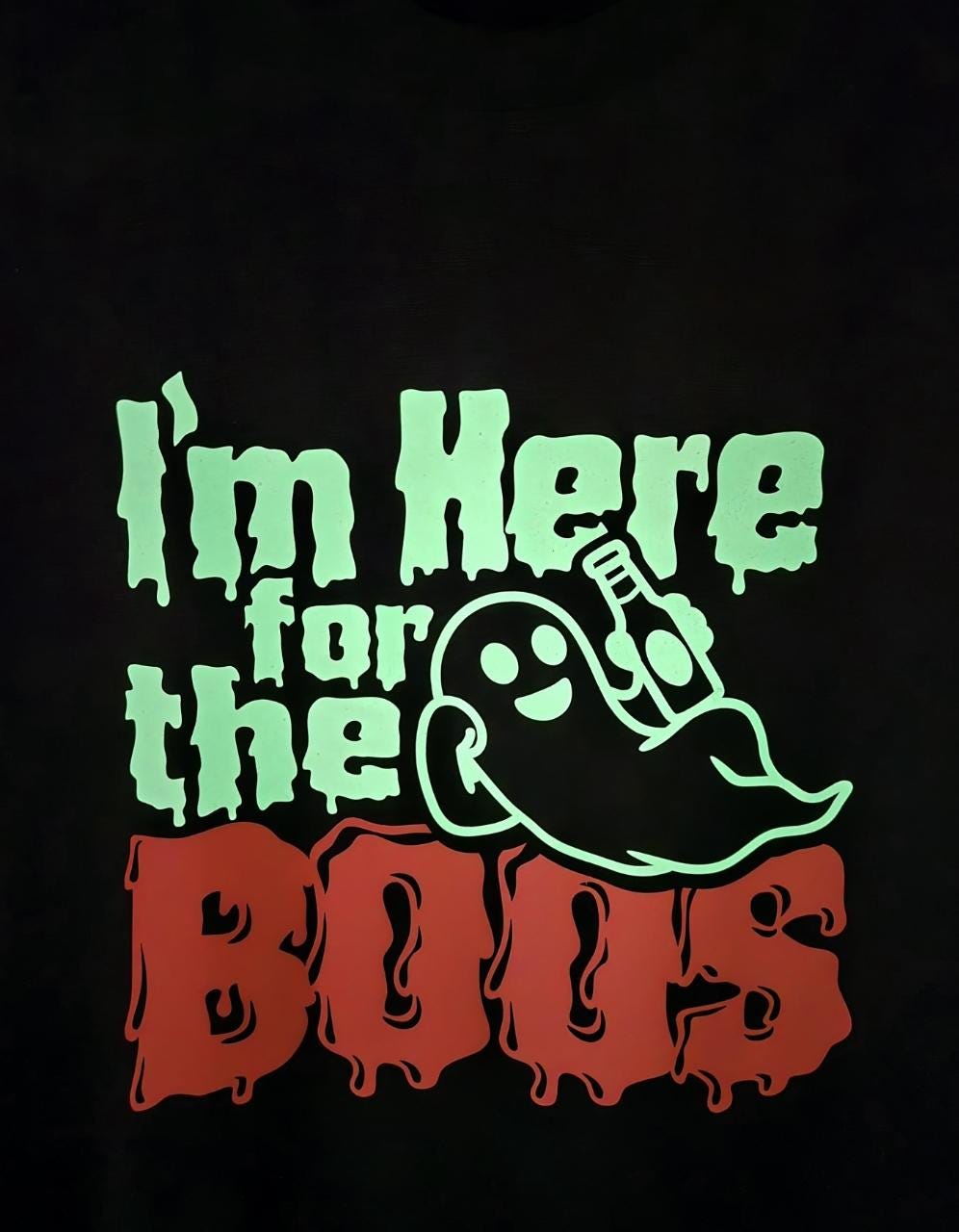 I'm Here for the Boos Special Vinyl Shirt | Everyday Tee