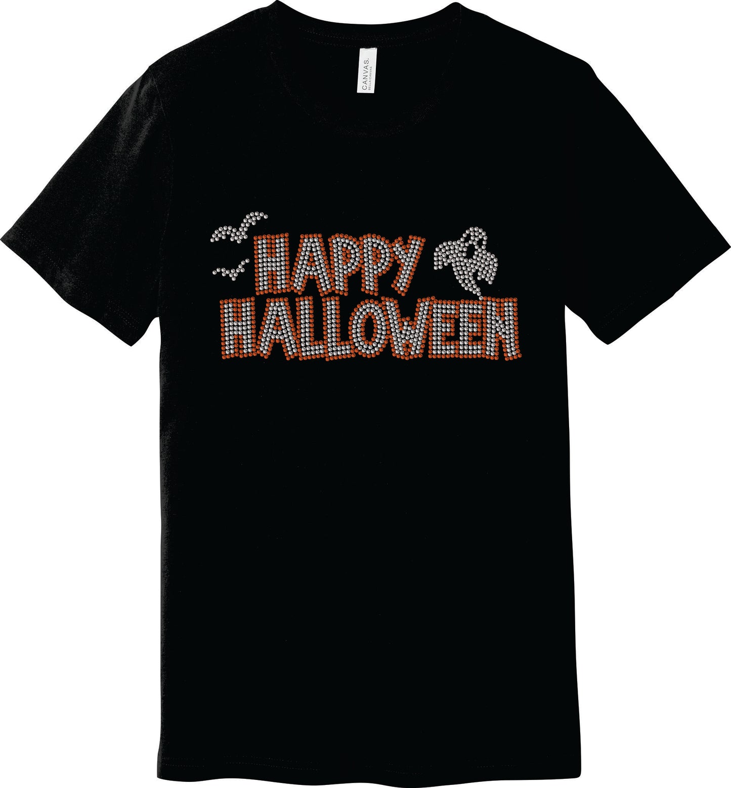Happy Halloween Rhinestone T Shirt