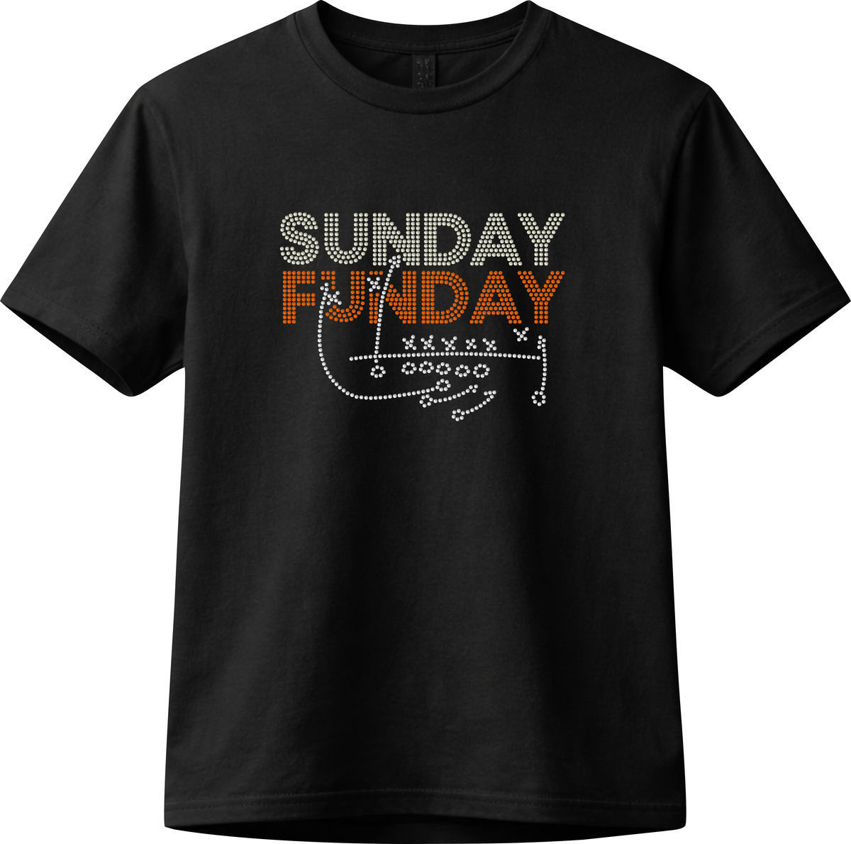 Sunday Funday Game Play Rhinestone Shirt | Classic Game Day Tee