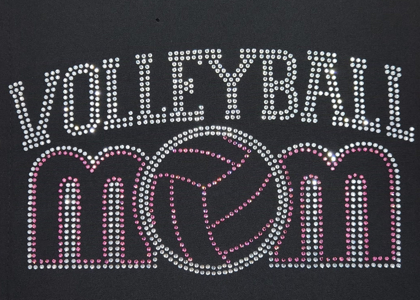 Volleyball Mom Rhinestone Shirt | Court Mom Spirit Tee