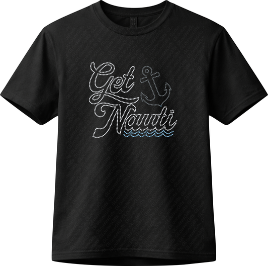 Get Nauti Rhinestone T-Shirt | Bling Summer Lake Shirt