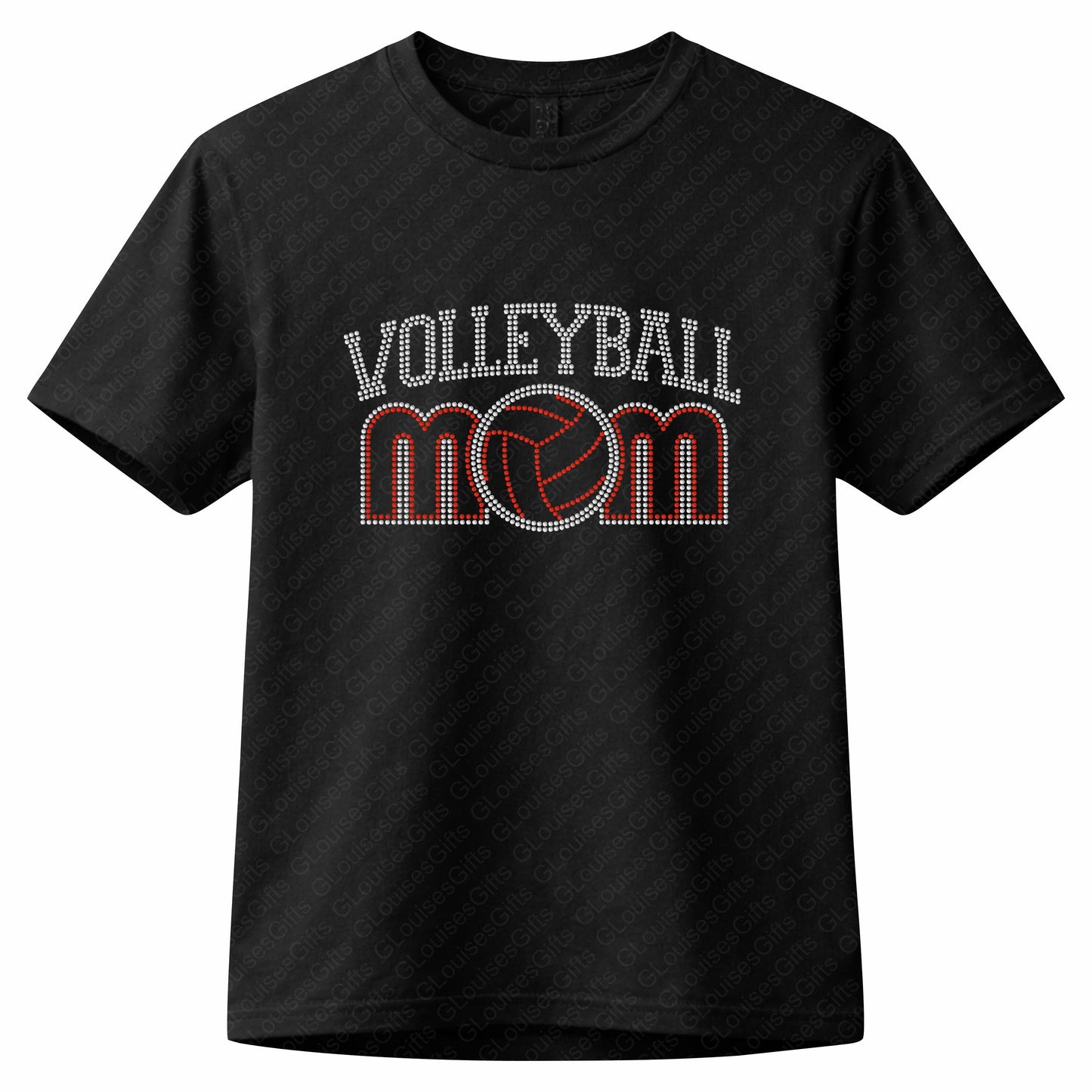 Volleyball Mom Rhinestone Shirt | Court Mom Spirit Tee