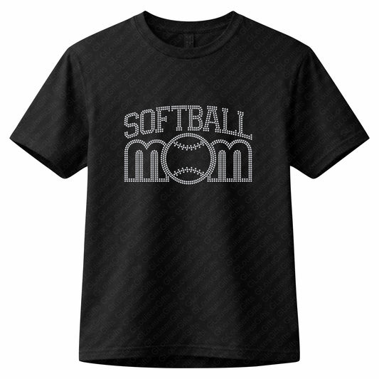 Softball Mom Rhinestone Shirt | Field Day Team Tee