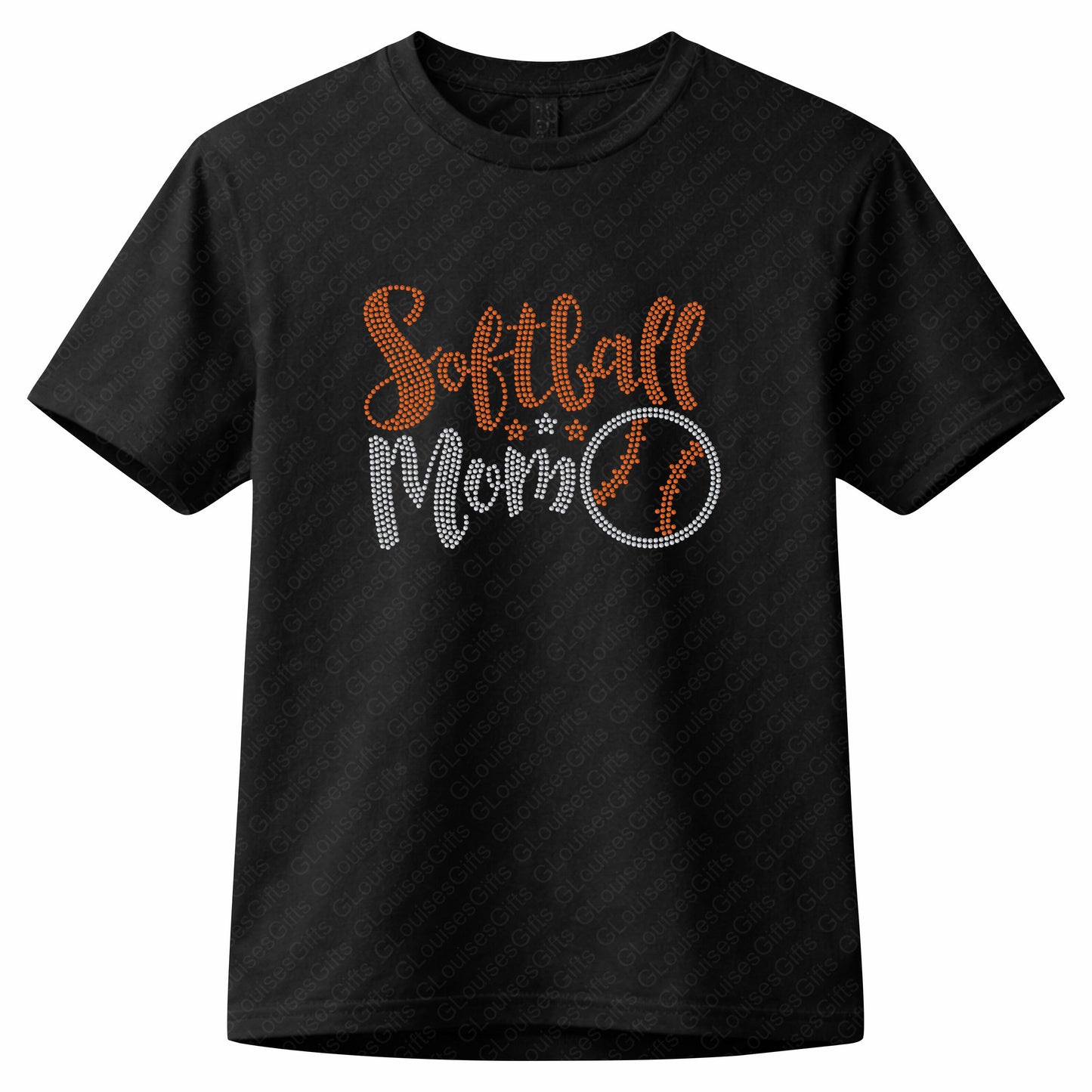 Softball Mom Rhinestone Shirt | Classic Game Day Tee