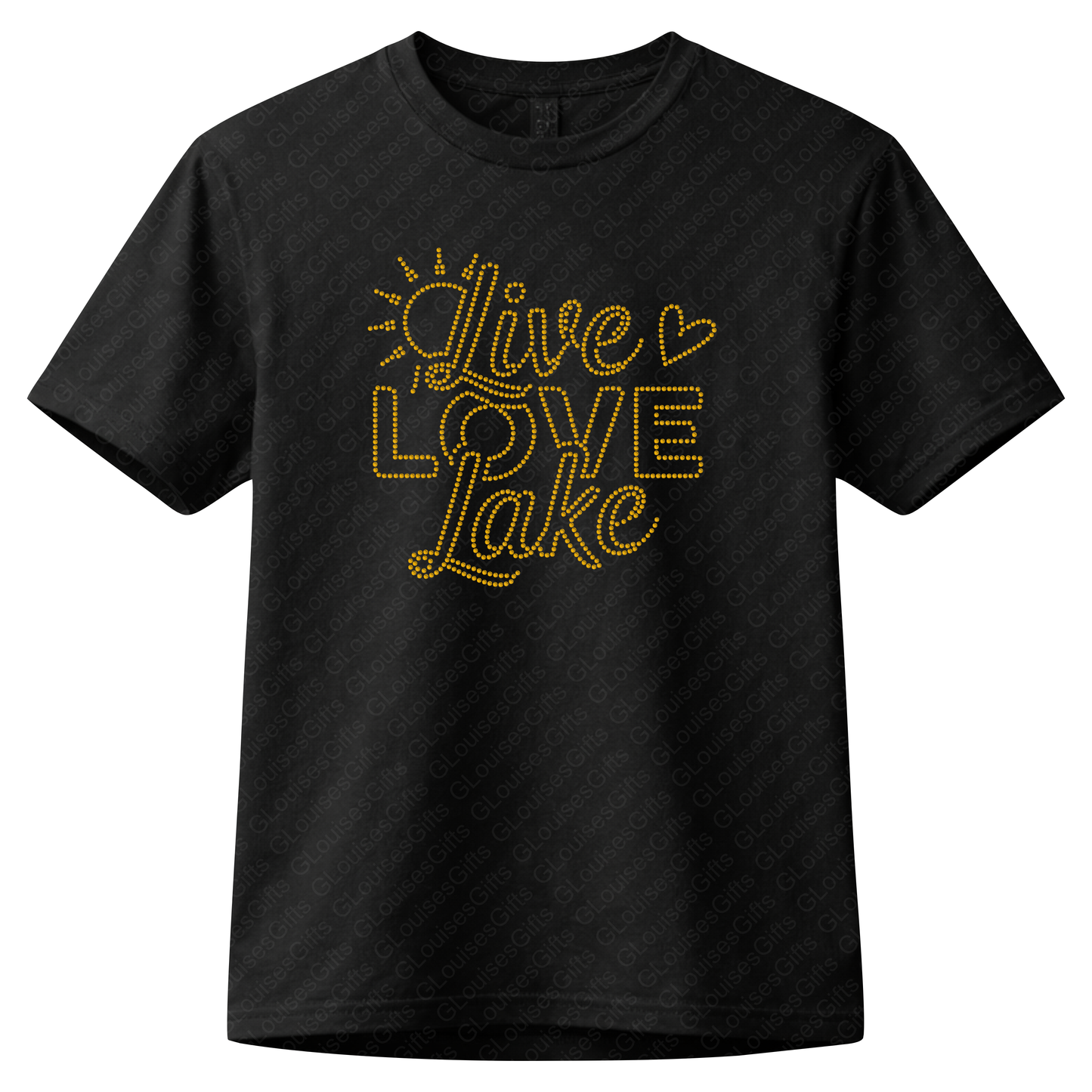 Live Love Lake Rhinestone Shirt | Sparkly Lake Life Tee