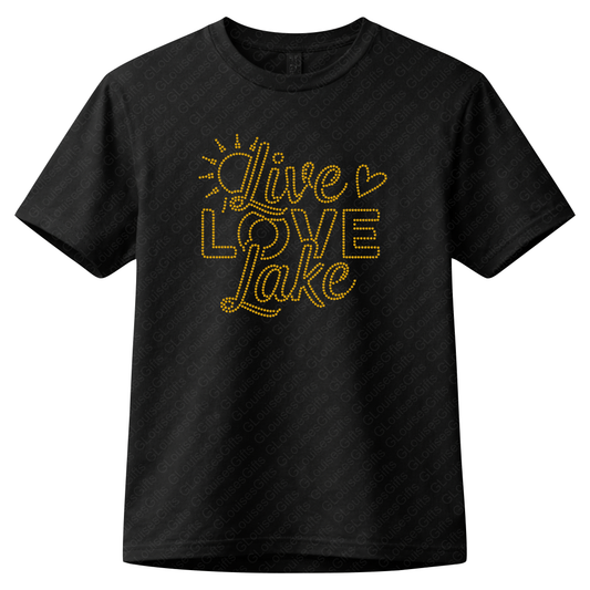 Live Love Lake Rhinestone Shirt | Sparkly Lake Life Tee