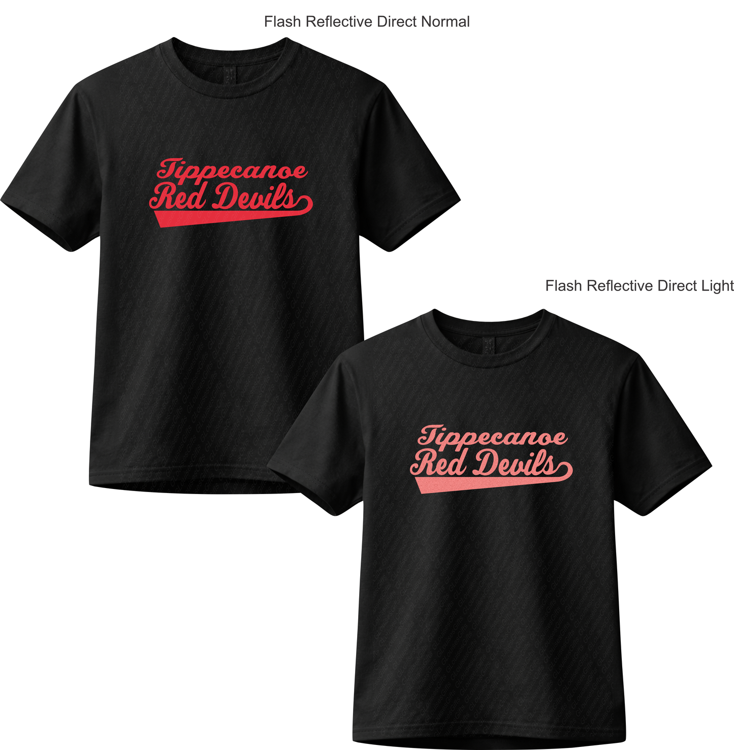 Tippecanoe Red Devils Flash Reflective Vinyl T-Shirt