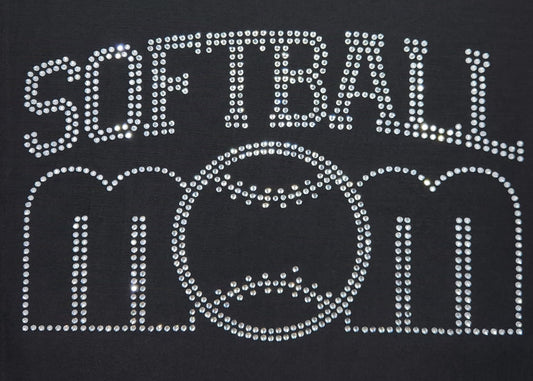 Softball Mom Rhinestone Shirt