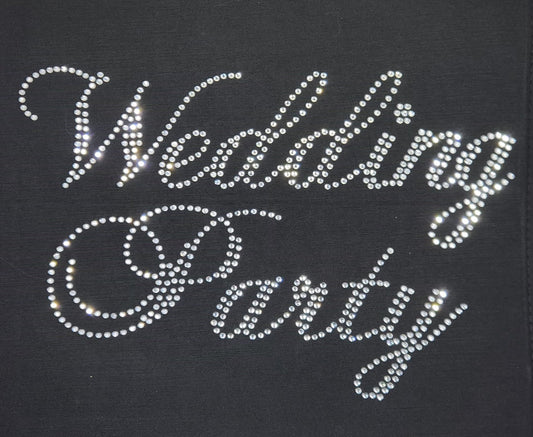 Wedding Party Rhinestone T Shirt