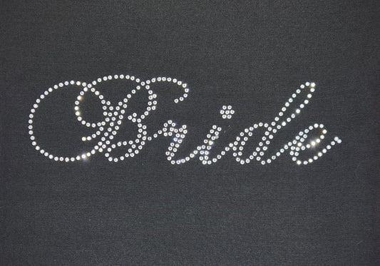 Wedding Party Bride Rhinestone T Shirt
