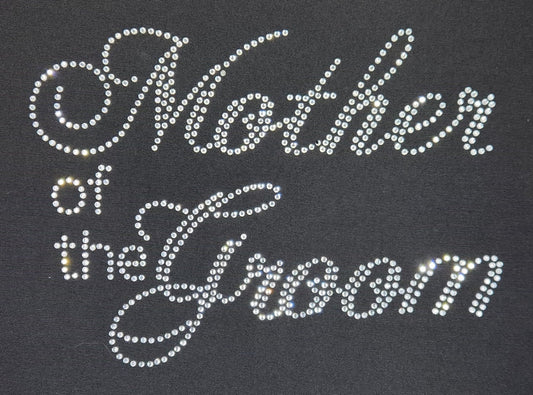 Wedding Party Mother of the Groom Rhinestone T Shirt