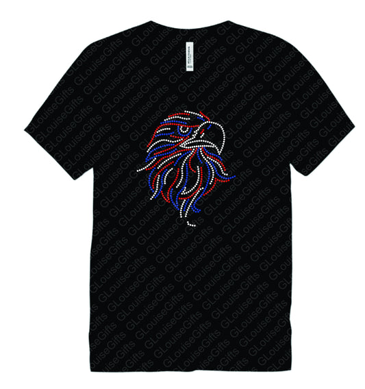 USA Eagle Rhinestone T Shirt
