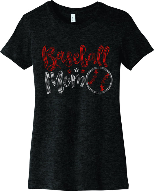 Baseball Mom Rhinestone T-Shirt