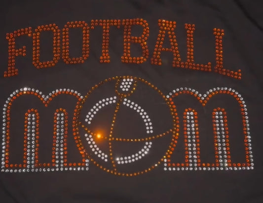 Football Mom Rhinestone Shirt