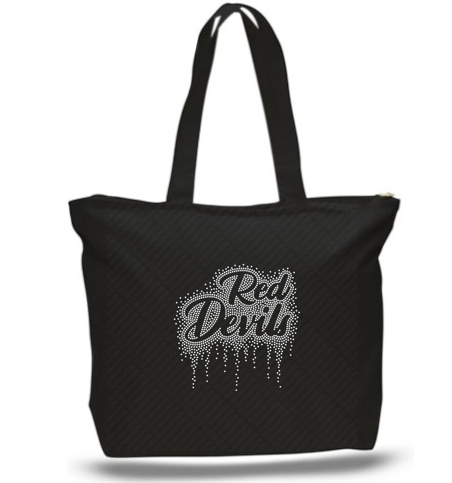 Red Devils Rhinestone Tote Bag | Everyday Bling Tote Bag