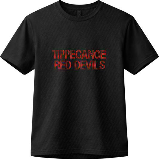 Tippecanoe Red Devils Rhinestone Shirt | Everyday Bling Tee